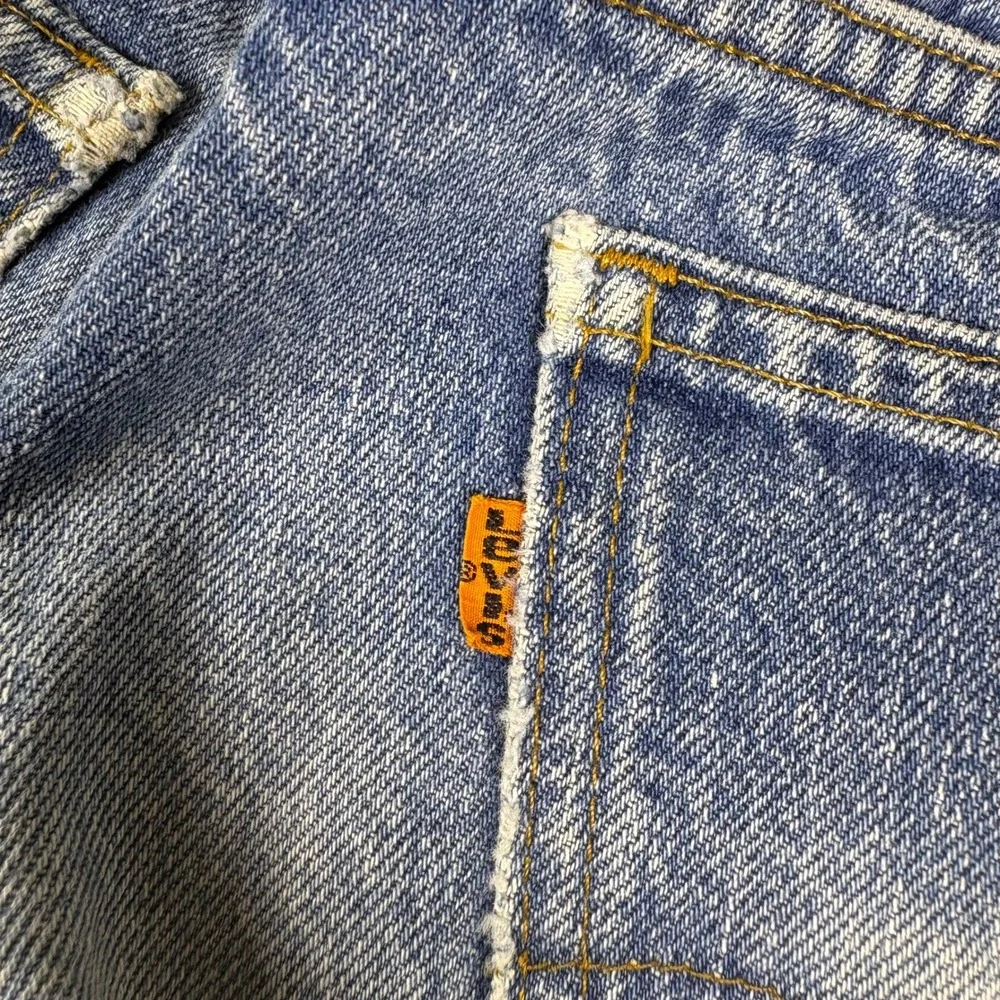 Vintage 90s Levis 505 Orange Tab Jeans Mens 34x31 Blue Straight Leg Made in USA